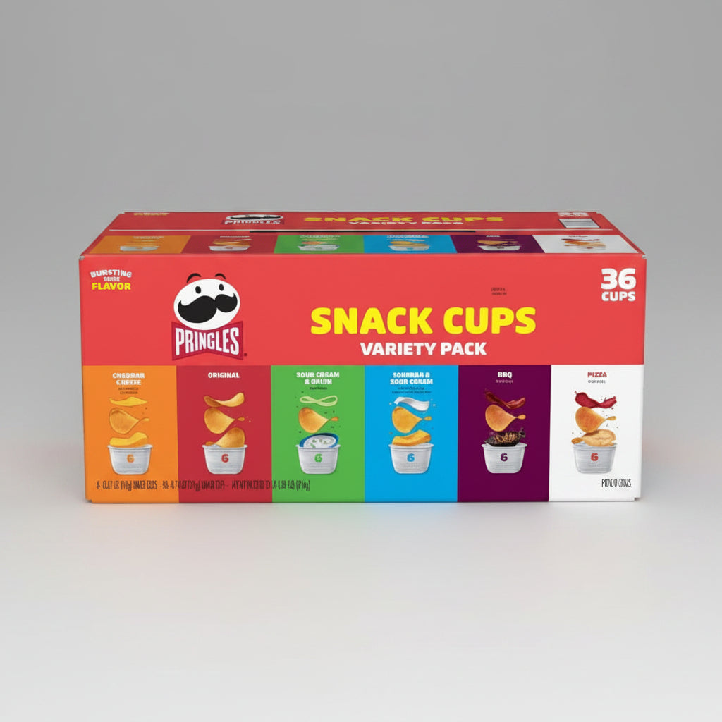 Pringles Snacks Cups Variety Pack 36 x 21g