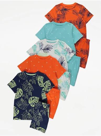 George Palm Leaf Short Pyjamas