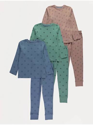 George Kids Pyjamas 3 Piece Set