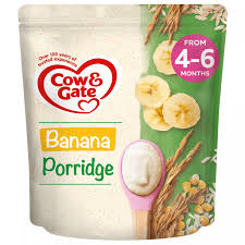 Cow & Gate cereal Banana Porridge box ( 125g) Single 4-6m+