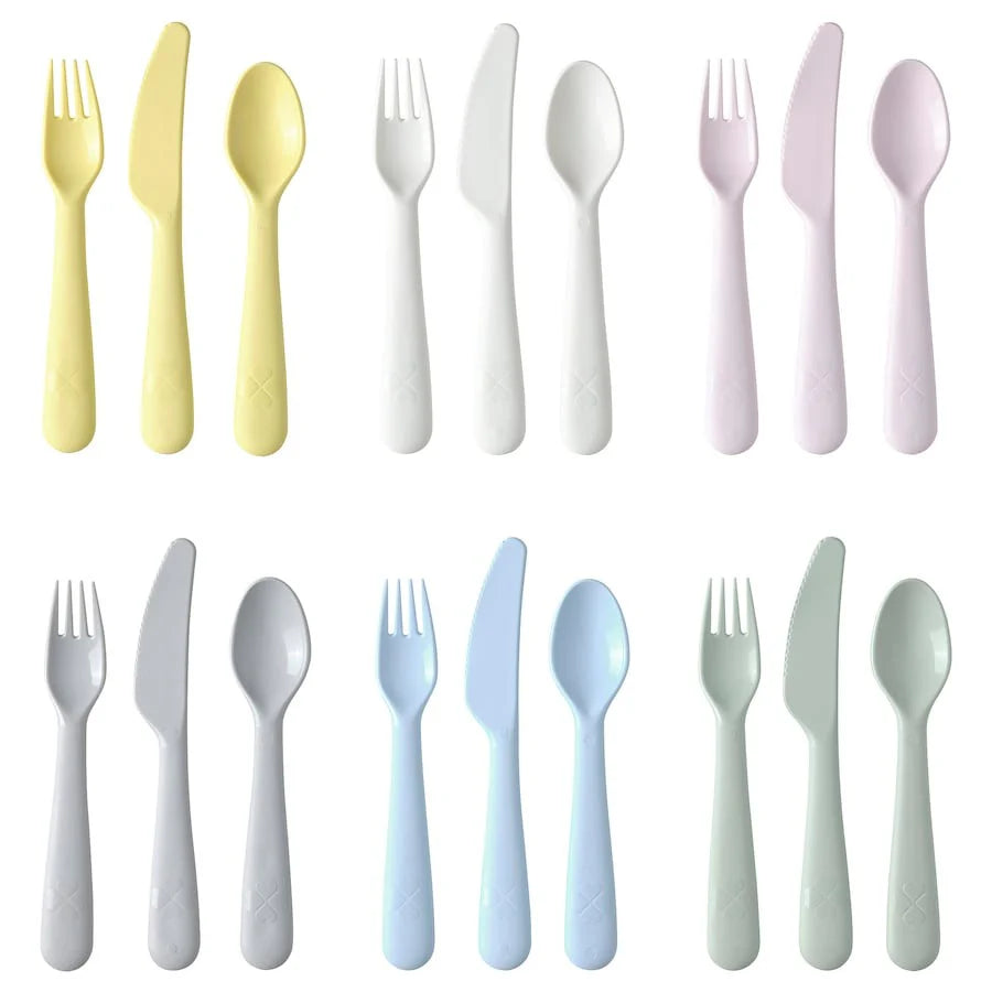 Ikea Kalas Kids  Cutlery Set Mixed (18pieces)