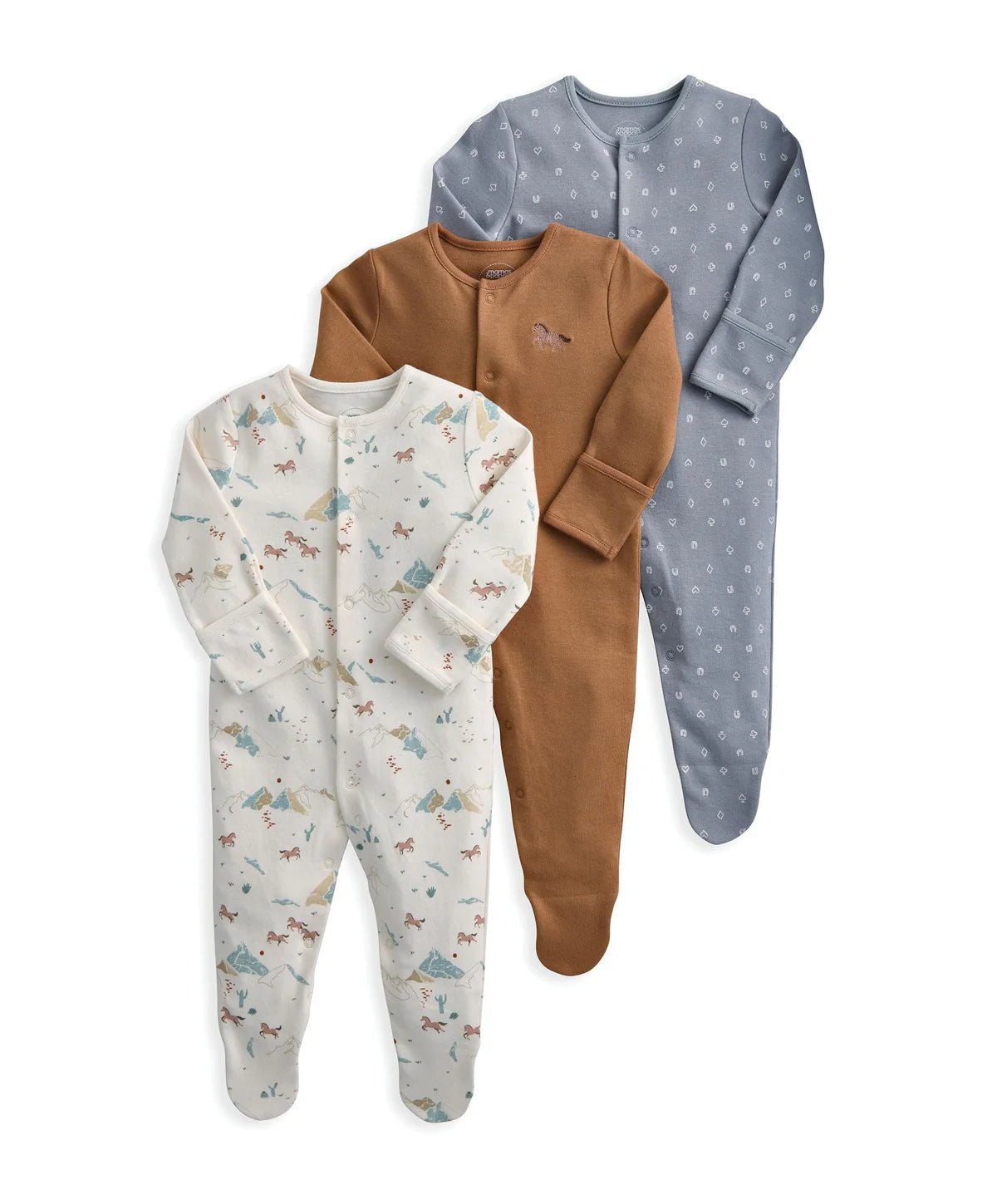 mamas and papas 3 packs sleep suits 9-12 months