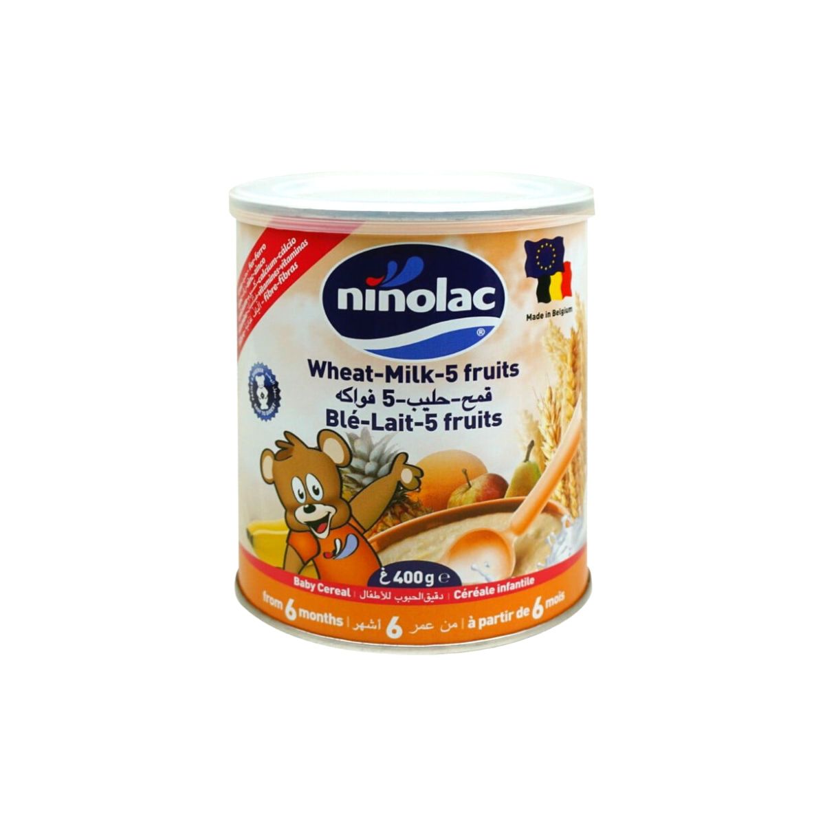 Ninolac Wheat-milk-5 fruits (400g) Single packaging - available at Beks Ghana