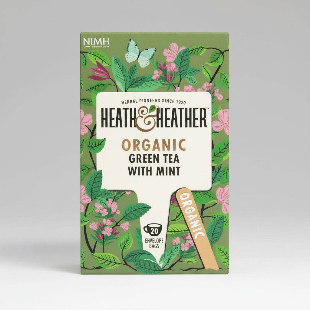 Health & Heather Orgain Green Tea with Mint 20bags