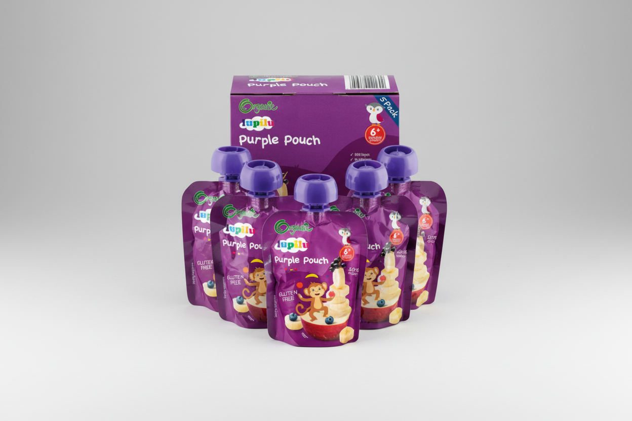 Lupilu Organic Purple Pouch 90g 6m+