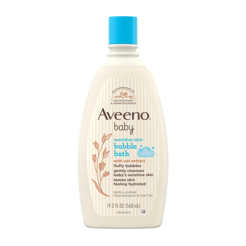 Aveeno baby sensitive skin bubble bath