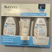 Aveeno Baby Daily Moisture Set (2 wash & Shampoo + 1 lotion)