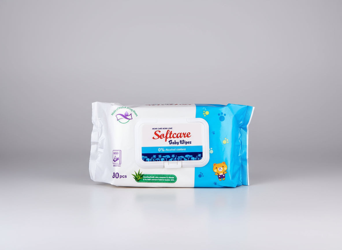 Softcare Baby Wipes 80pcs - Beks Ghana