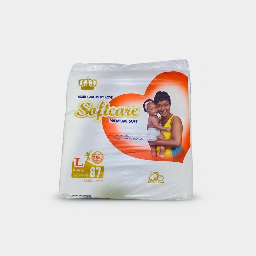 Softcare Premium Soft L 9 - 16kg 87pcs - Beks Ghana