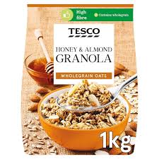 Tesco Honey & Almond Granola Wholegrain Oats 1kg - Beks Ghana