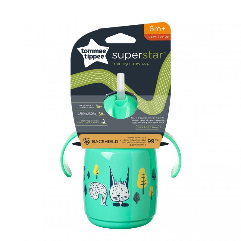 Tommee Tippee Superstar Weighted Straw Cup 300ml 6m+ - Beks Ghana