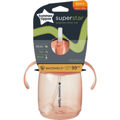 Tommee Tippee Superstar Weighted Straw Cup 300ml 6m+ - Beks Ghana