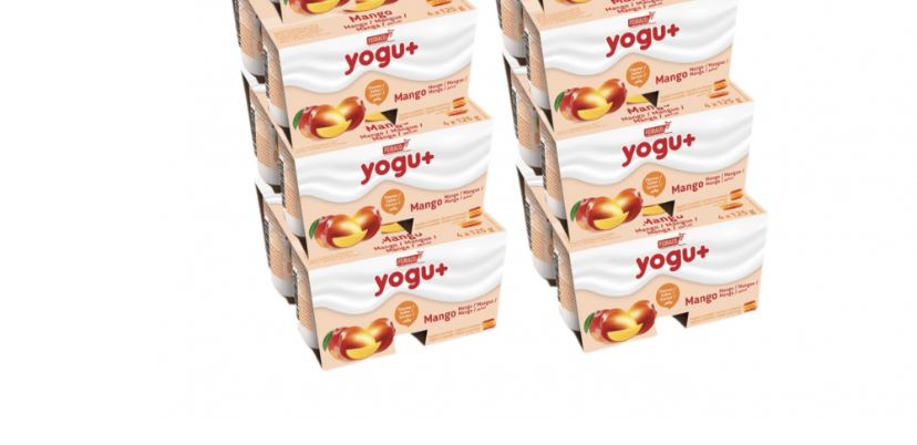 Yogu + Mango tray (125g x 4 x12) packaging - available at Beks Ghana